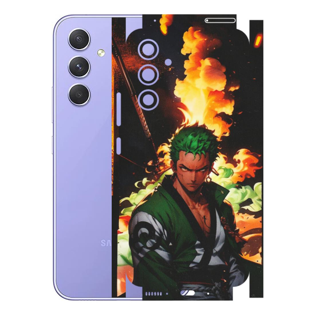 Samsung A/S Series Phone Skins (All Models) - Roronoa Zoro - Matte Finish (M-102) Samsung Galaxy A54 (5G)