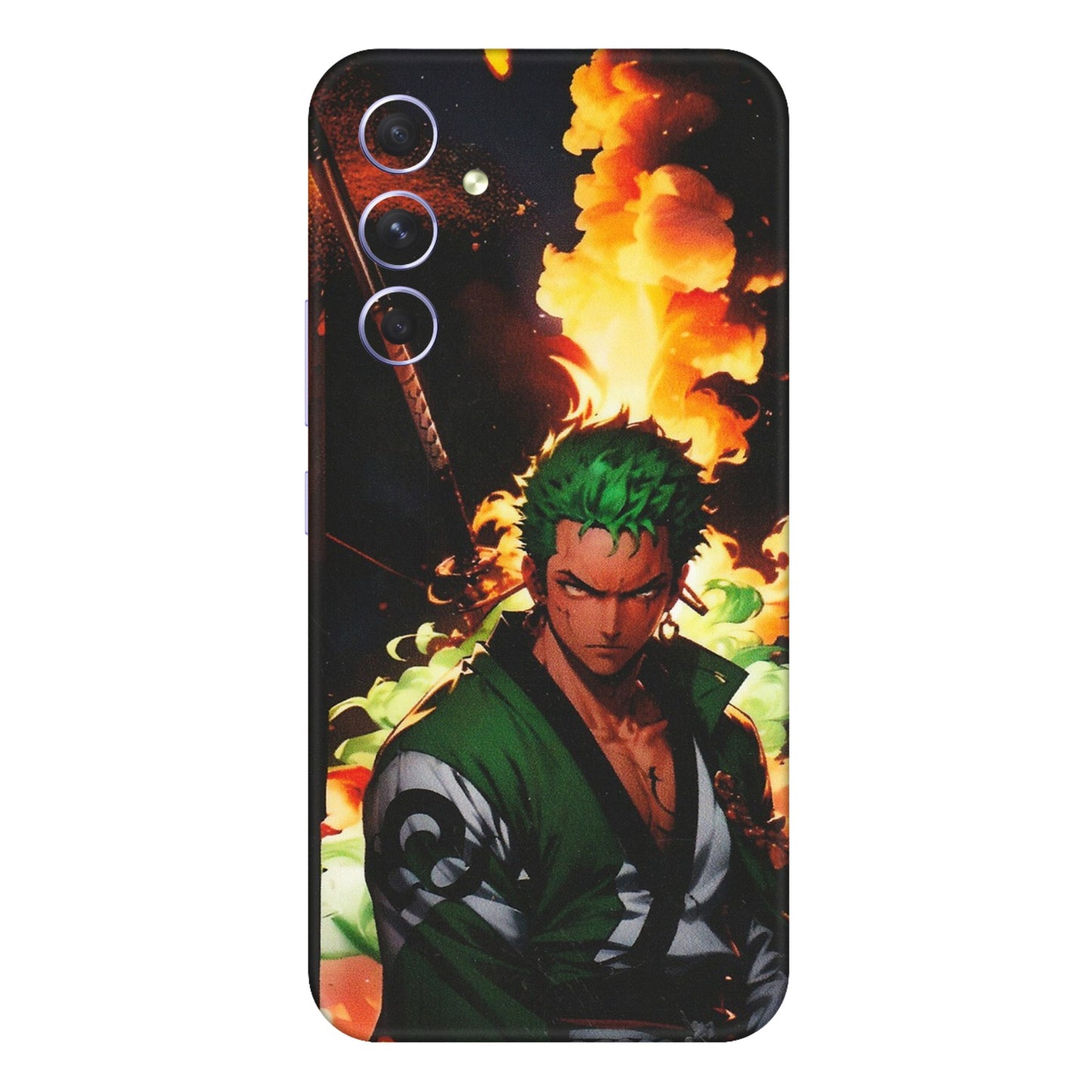 Samsung A/S Series Phone Skins (All Models) - Roronoa Zoro - Matte Finish (M-102) Samsung Galaxy A54 (5G)