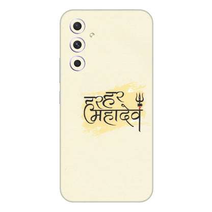 Samsung A/S Series Phone Skins (All Models) - Har Har Mahadev - Matte Finish (M-10) Samsung Galaxy A54 (5G)