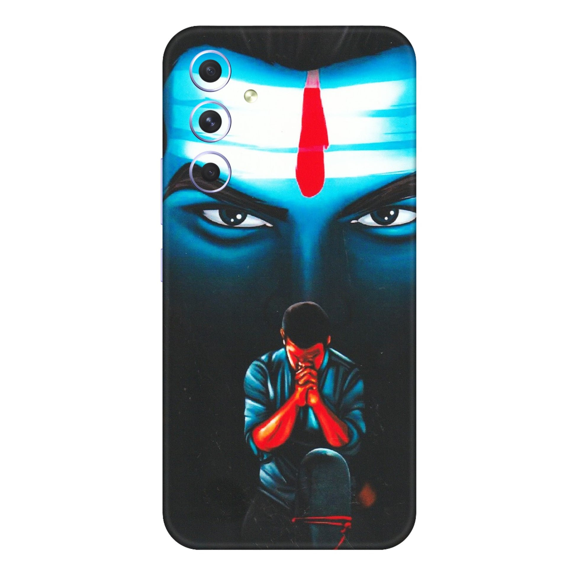 Samsung A/S Series Phone Skins (All Models) - Mahakal Bhakt - Matte Finish (M-112) Samsung Galaxy A54 (5G)