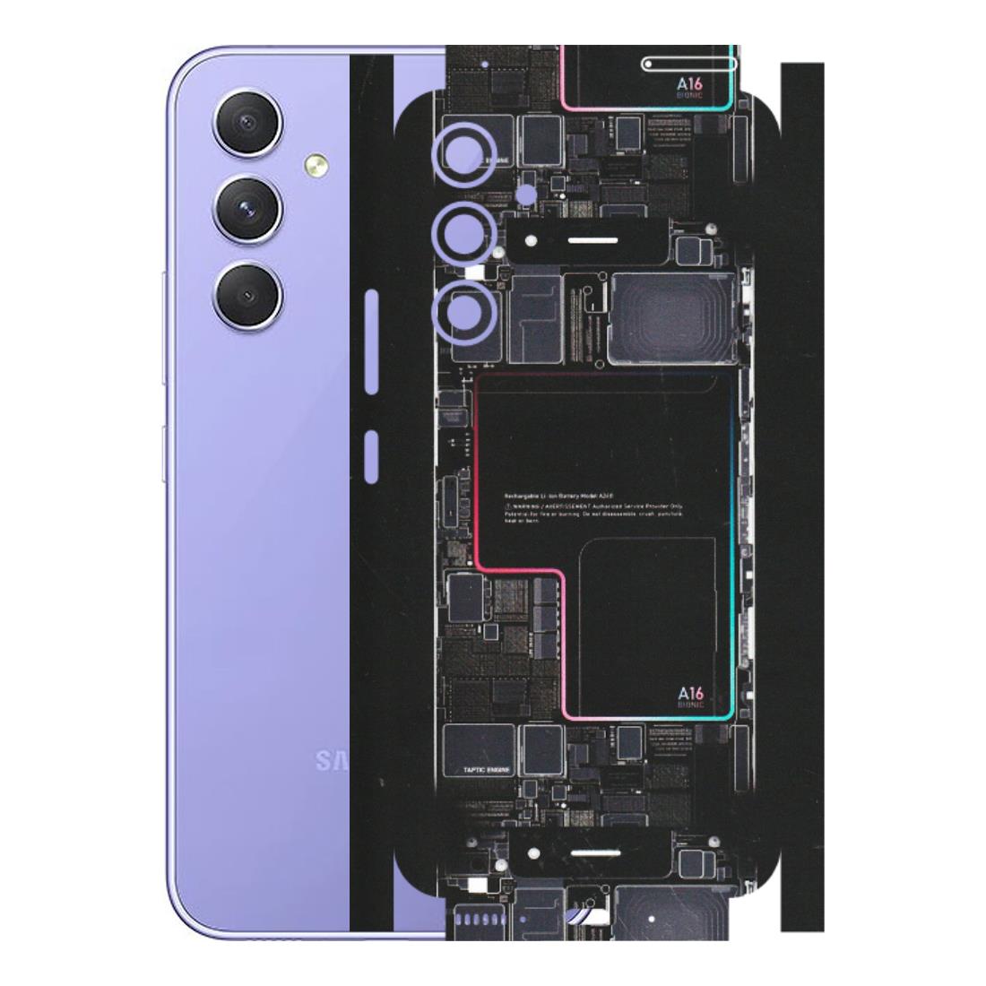 Samsung A/S Series Phone Skins (All Models) - Motherboard Circuit Layout - Matte Finish (M-117) Samsung Galaxy A54 (5G)