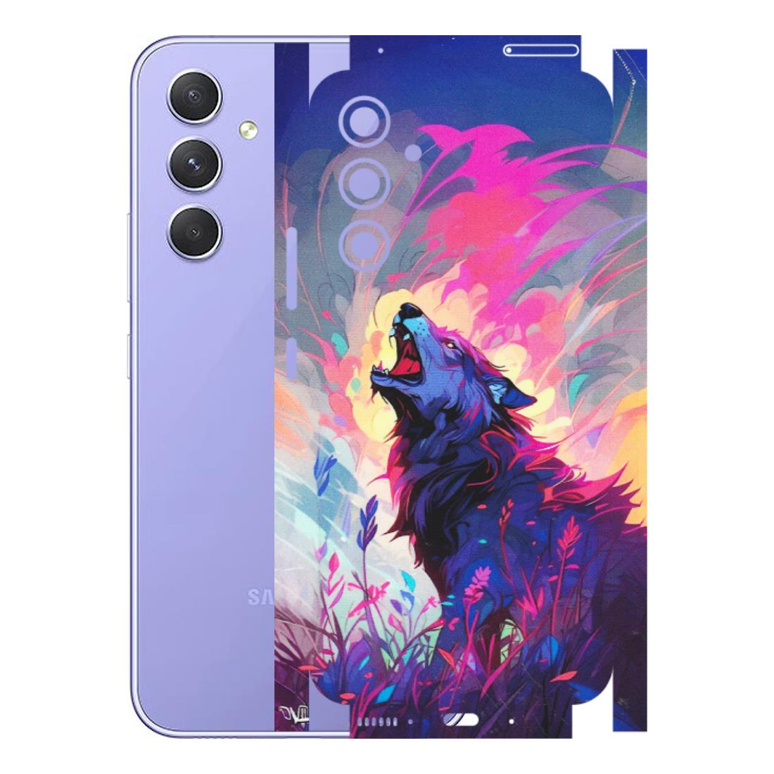 Samsung A/S Series Phone Skins (All Models) - New Wild Wolf Abstract - Matte Finish (M-125) Samsung Galaxy A54 (5G)