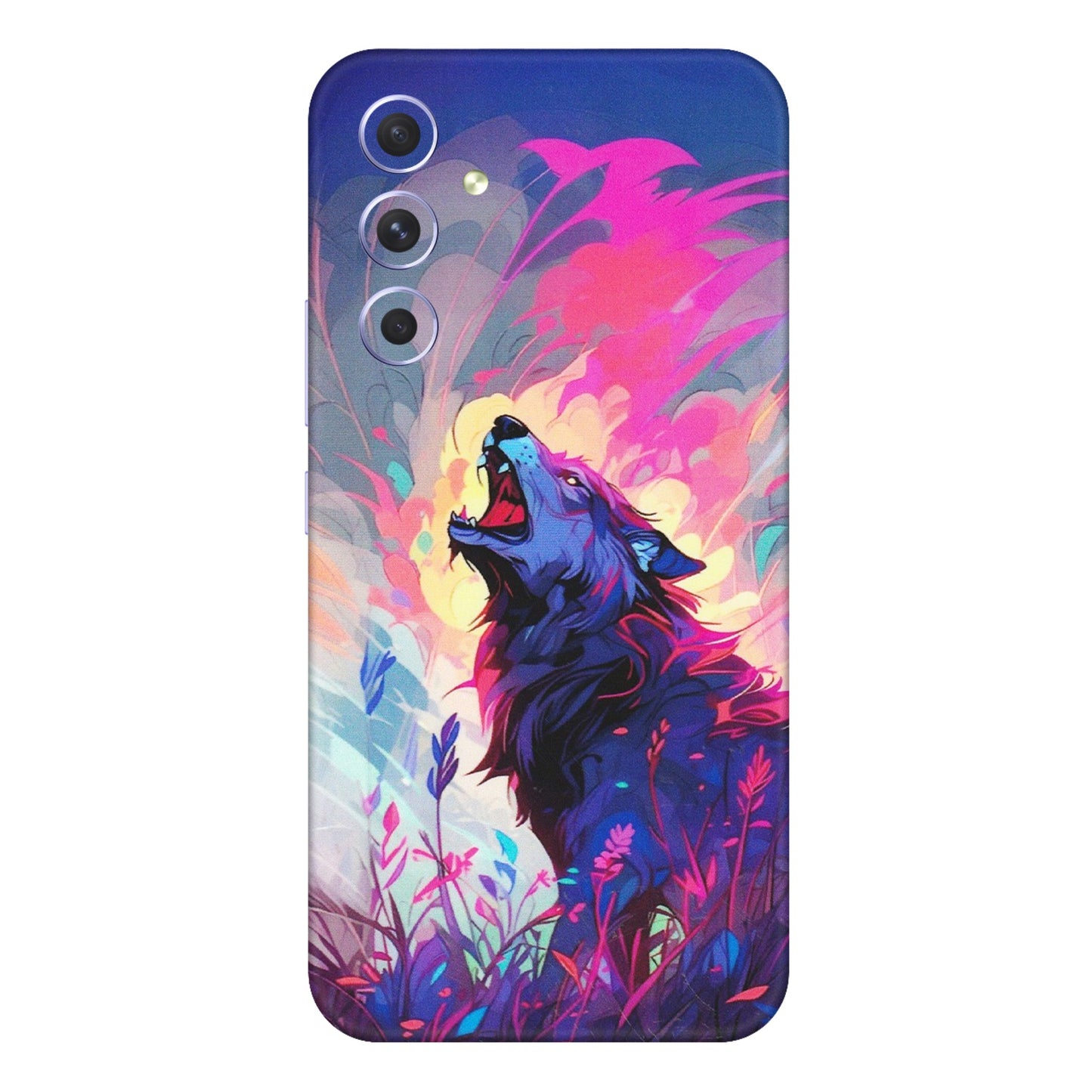 Samsung A/S Series Phone Skins (All Models) - New Wild Wolf Abstract - Matte Finish (M-125) Samsung Galaxy A54 (5G)