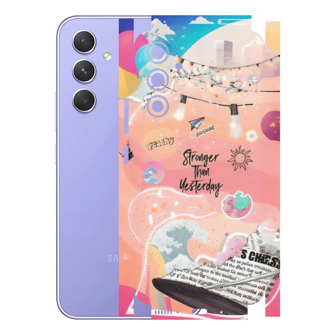 Samsung A/S Series Phone Skins (All Models) - Stronger Then Yesterday - Matte Finish (M-128) Samsung Galaxy A54 (5G)