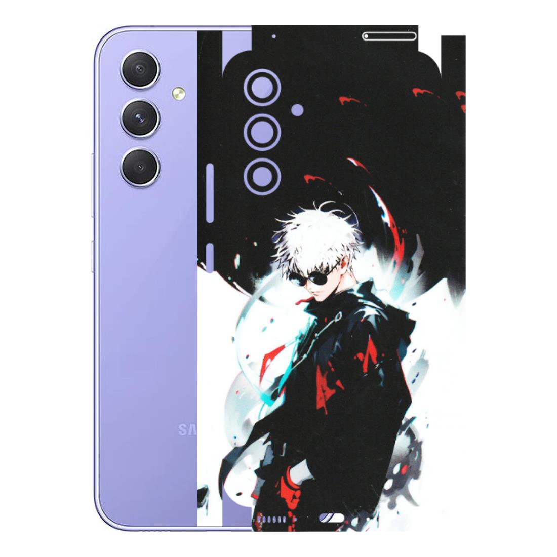 Samsung A/S Series Phone Skins (All Models) - Gojo Powerful Charater Kaisen Anime - Matte Finish (M-144) Samsung Galaxy A54 (5G)