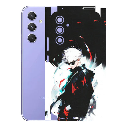 Samsung A/S Series Phone Skins (All Models) - Gojo Powerful Charater Kaisen Anime - Matte Finish (M-144) Samsung Galaxy A54 (5G)