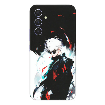 Samsung A/S Series Phone Skins (All Models) - Gojo Powerful Charater Kaisen Anime - Matte Finish (M-144) Samsung Galaxy A54 (5G)