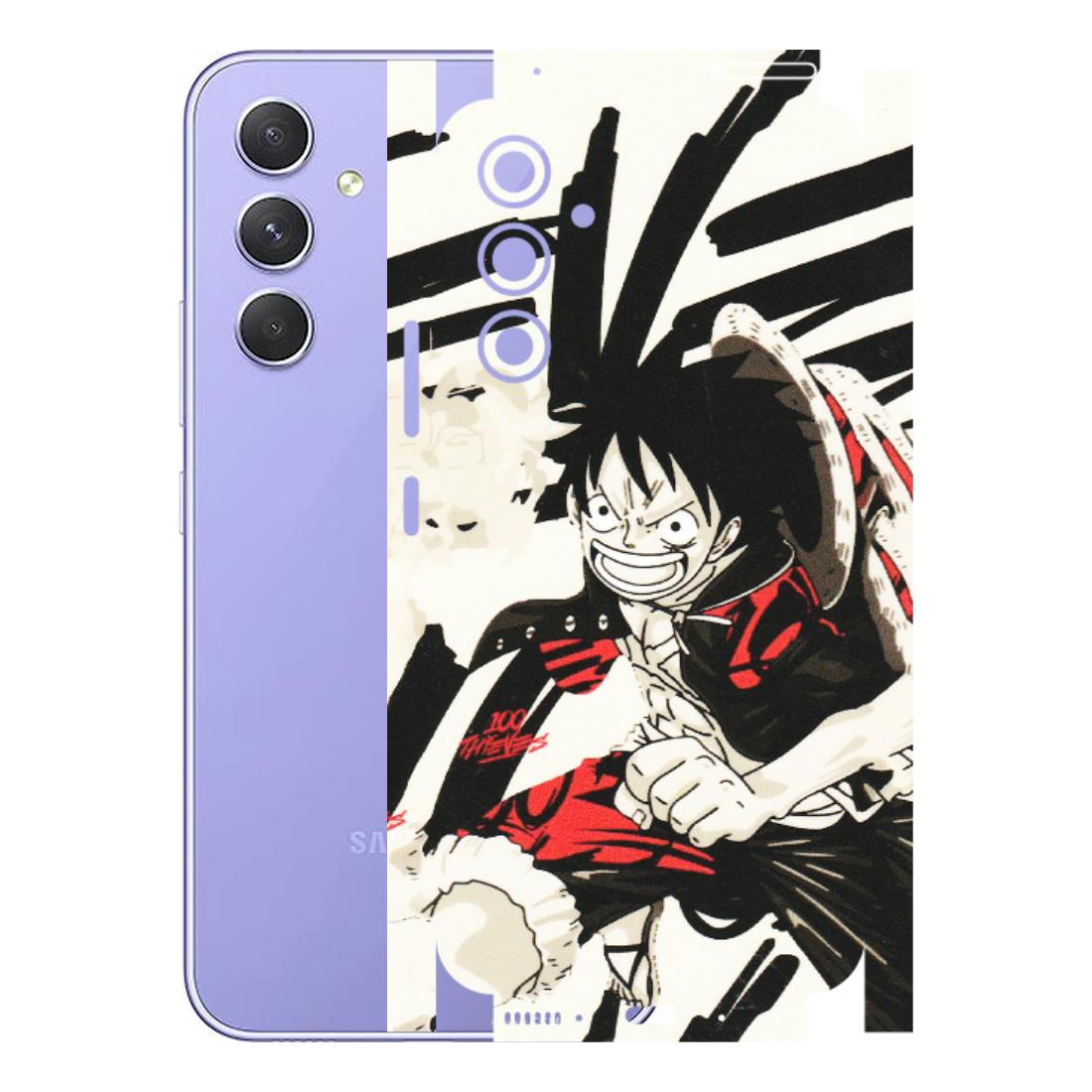 Samsung A/S Series Phone Skins (All Models) - Monkey D.Luffy Manga Anime - Matte Finish (M-145) Samsung Galaxy A54 (5G)