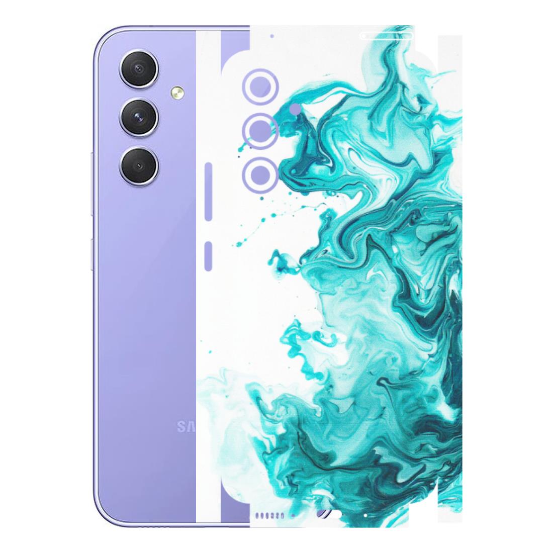 Samsung A/S Series Phone Skins (All Models) - Sky Blue Abstract Colour - Matte Finish (M-146) Samsung Galaxy A54 (5G)