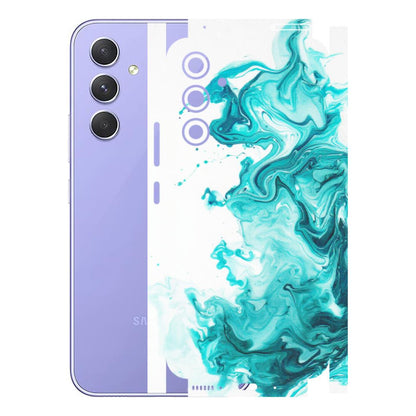 Samsung A/S Series Phone Skins (All Models) - Sky Blue Abstract Colour - Matte Finish (M-146) Samsung Galaxy A54 (5G)