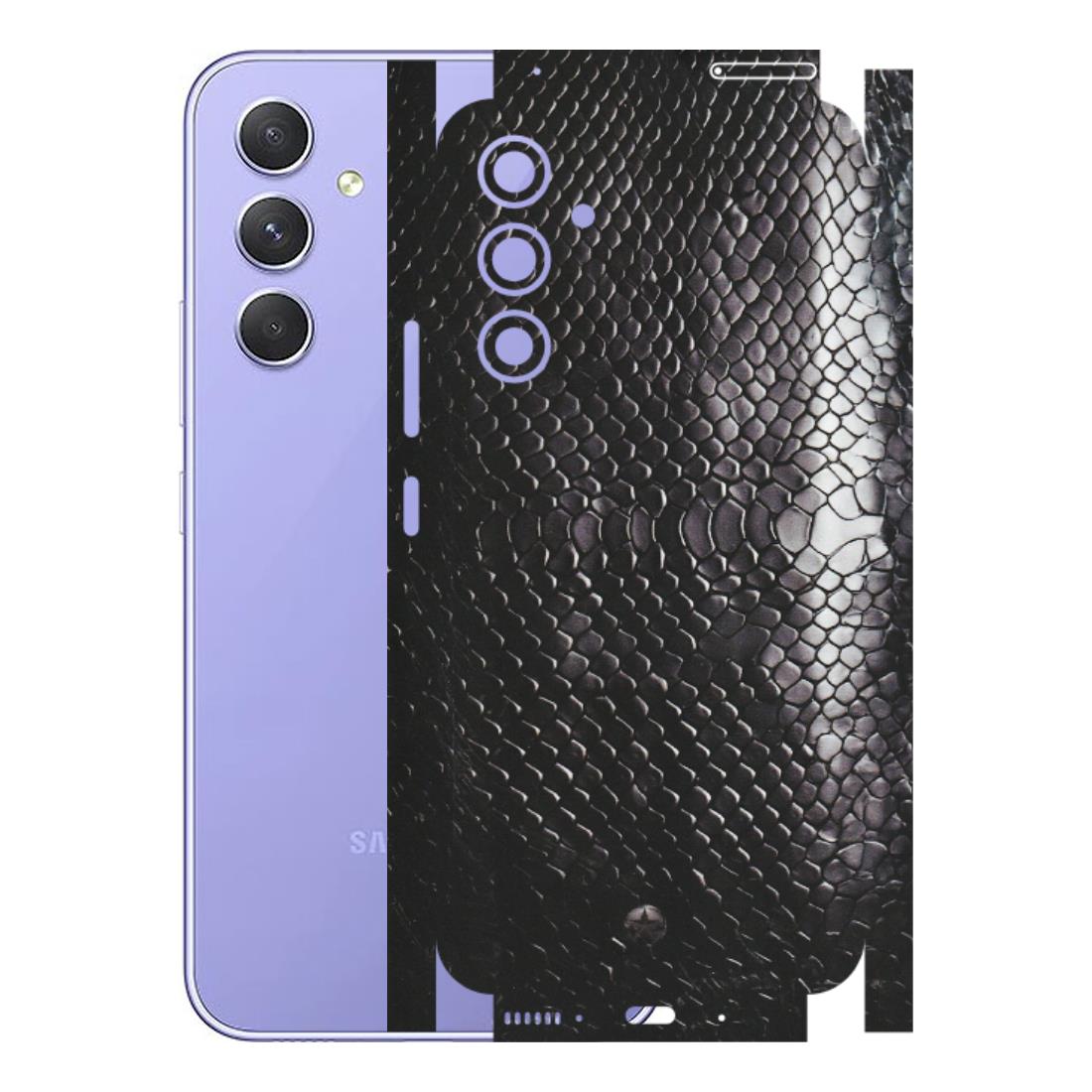 Samsung A/S Series Phone Skins (All Models) - Black Snack Leather - Matte Finish (M-147) Samsung Galaxy A54 (5G)