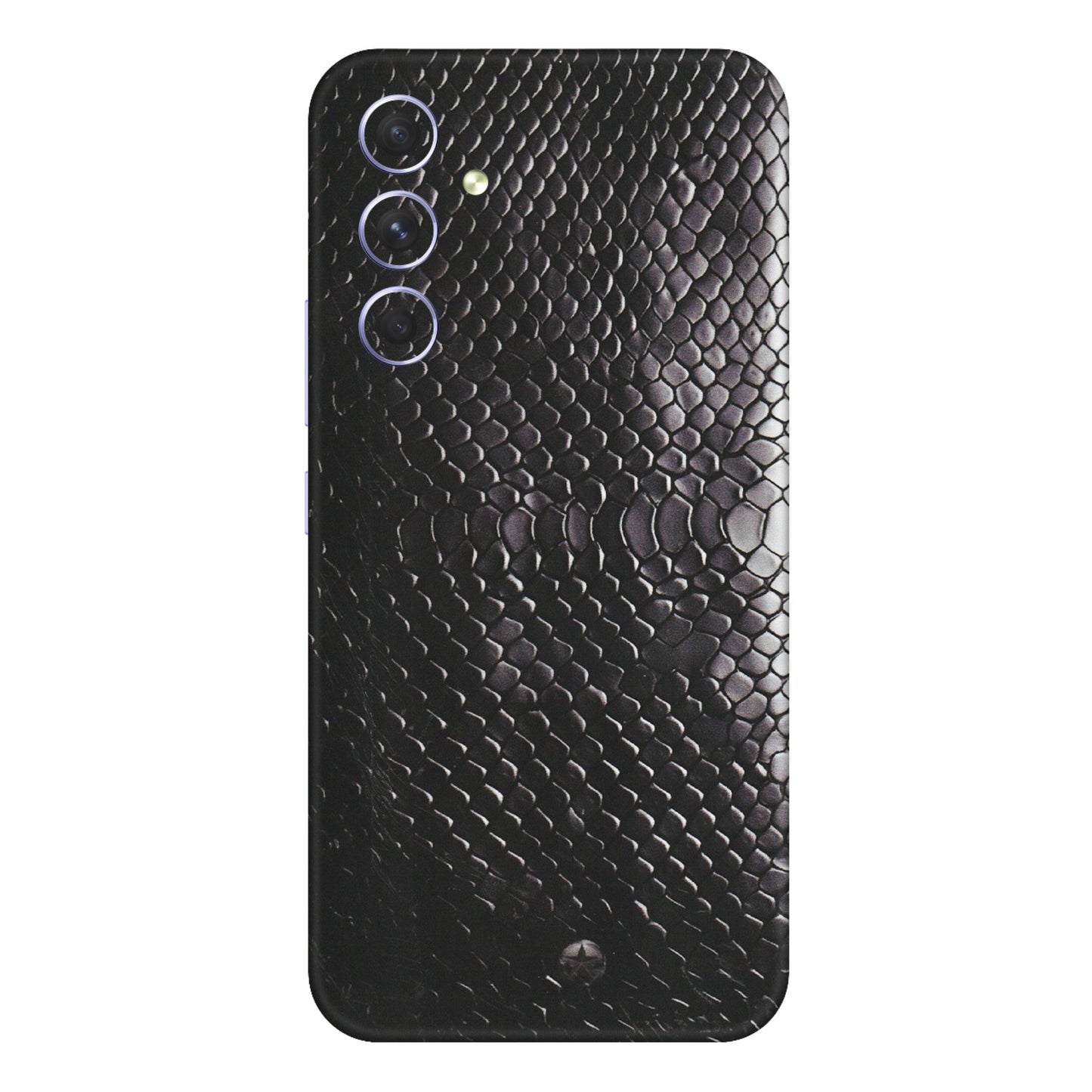 Samsung A/S Series Phone Skins (All Models) - Black Snack Leather - Matte Finish (M-147) Samsung Galaxy A54 (5G)