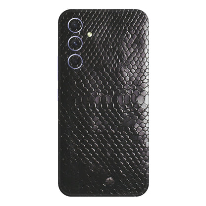 Samsung A/S Series Phone Skins (All Models) - Black Snack Leather - Matte Finish (M-147) Samsung Galaxy A54 (5G)