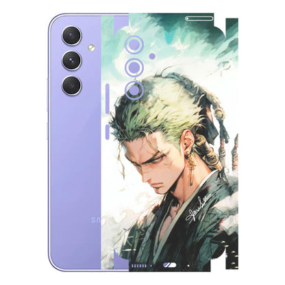 Samsung A/S Series Phone Skins (All Models) - Pirate Hunter One Piece Anime - Matte Finish (M-157) Samsung Galaxy A54 (5G)