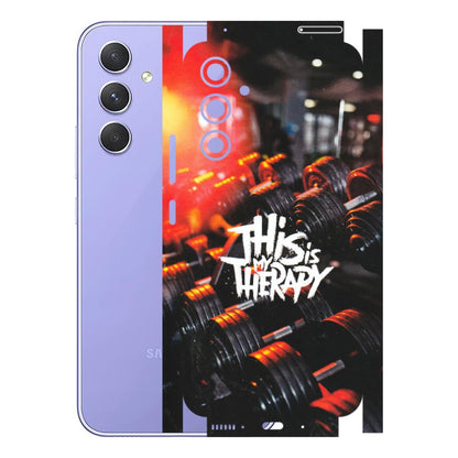 Samsung A/S Series Phone Skins (All Models) - GYM Lover Therapy - Matte Finish (M-160) Samsung Galaxy A54 (5G)