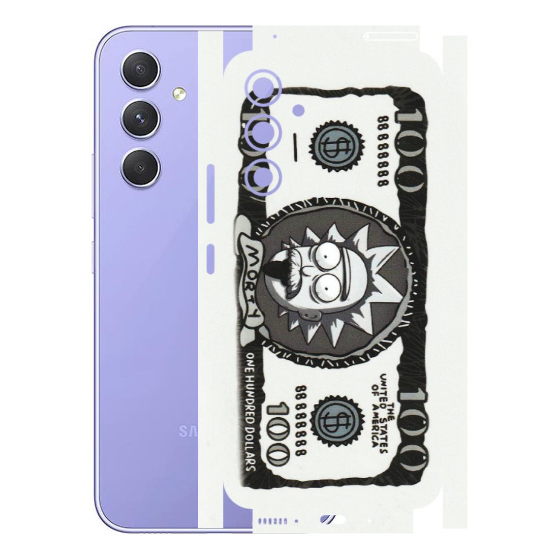 Samsung A/S Series Phone Skins (All Models) - Rick And Morty Hundred Dollar Anime - Matte Finish (M-161) Samsung Galaxy A54 (5G)