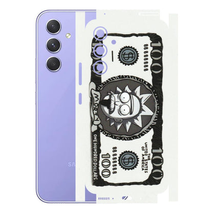 Samsung A/S Series Phone Skins (All Models) - Rick And Morty Hundred Dollar Anime - Matte Finish (M-161) Samsung Galaxy A54 (5G)