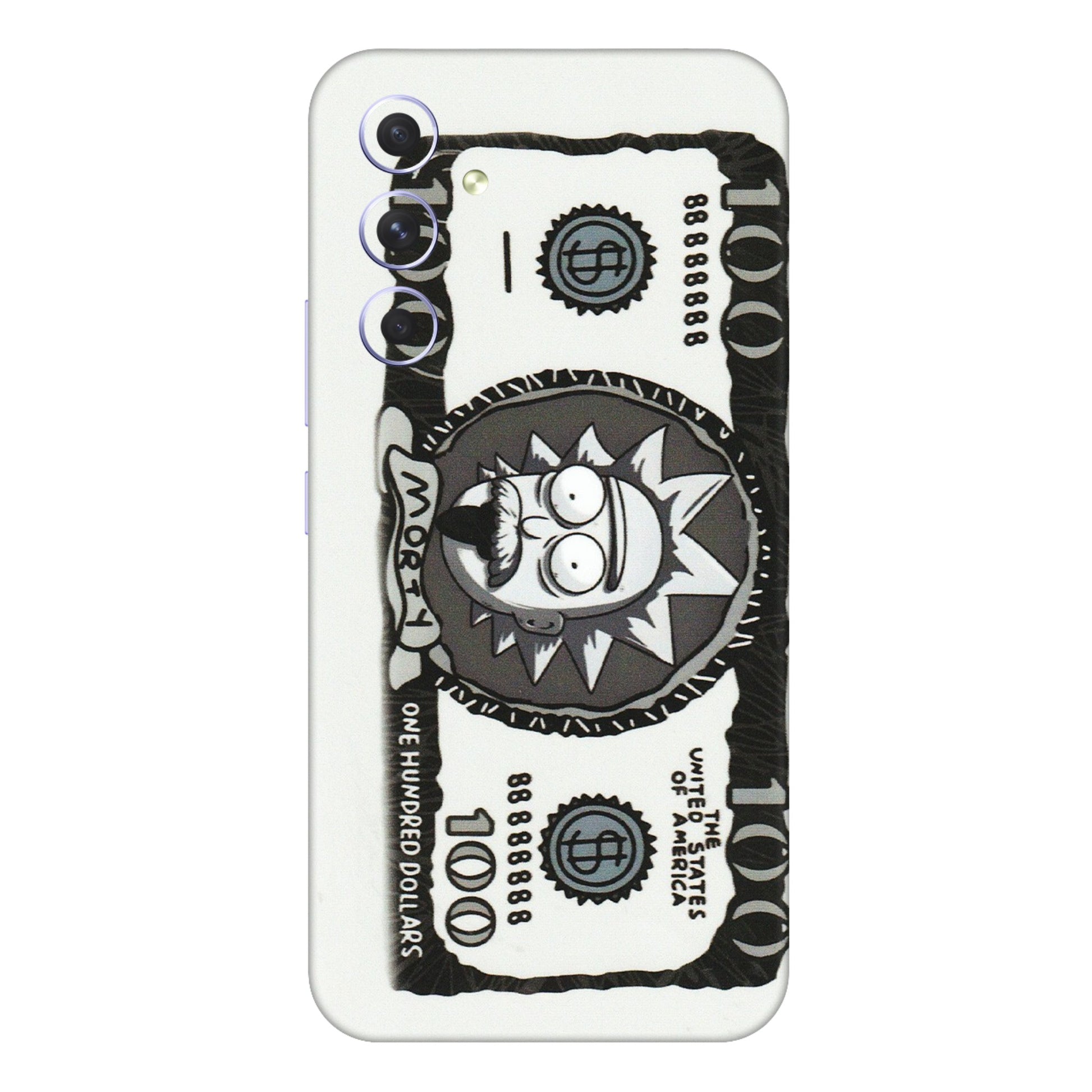 Samsung A/S Series Phone Skins (All Models) - Rick And Morty Hundred Dollar Anime - Matte Finish (M-161) Samsung Galaxy A54 (5G)