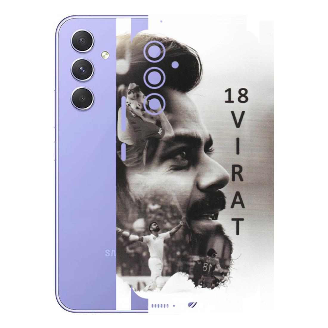 Samsung A/S Series Phone Skins (All Models) - Virat Kohli Cricketer - Matte Finish (M-163) Samsung Galaxy A54 (5G)