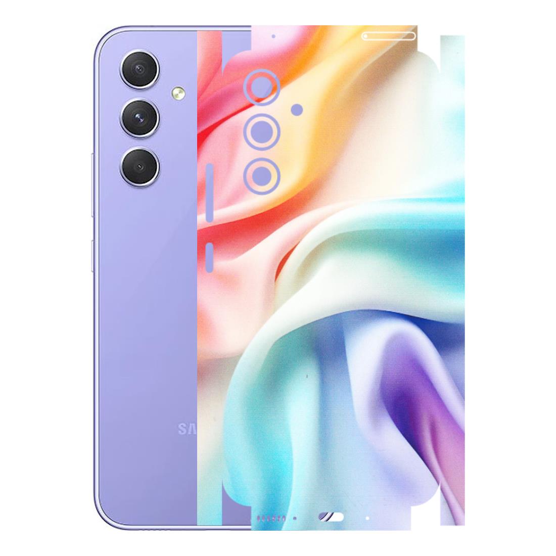 Samsung A/S Series Phone Skins (All Models) - Colourful Silk Cloth - Matte Finish (M-165) Samsung Galaxy A54 (5G)