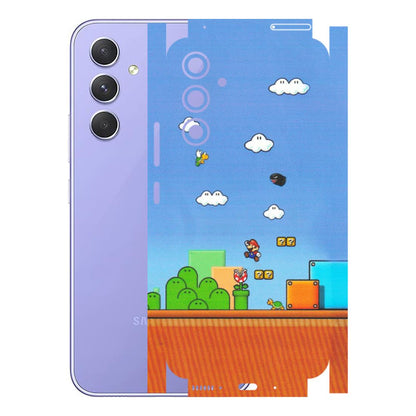 Samsung A/S Series Phone Skins (All Models) - Mario Game Scene - Matte Finish (M-24) Samsung Galaxy A54 (5G)