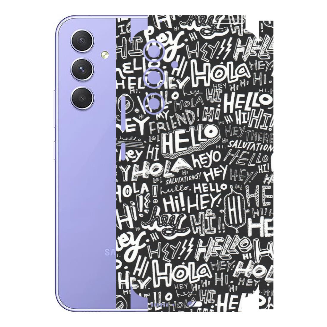 Samsung A/S Series Phone Skins (All Models) - Hi Hello Doodles - Matte Finish (M-25) Samsung Galaxy A54 (5G)