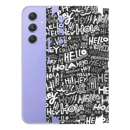 Samsung A/S Series Phone Skins (All Models) - Hi Hello Doodles - Matte Finish (M-25) Samsung Galaxy A54 (5G)