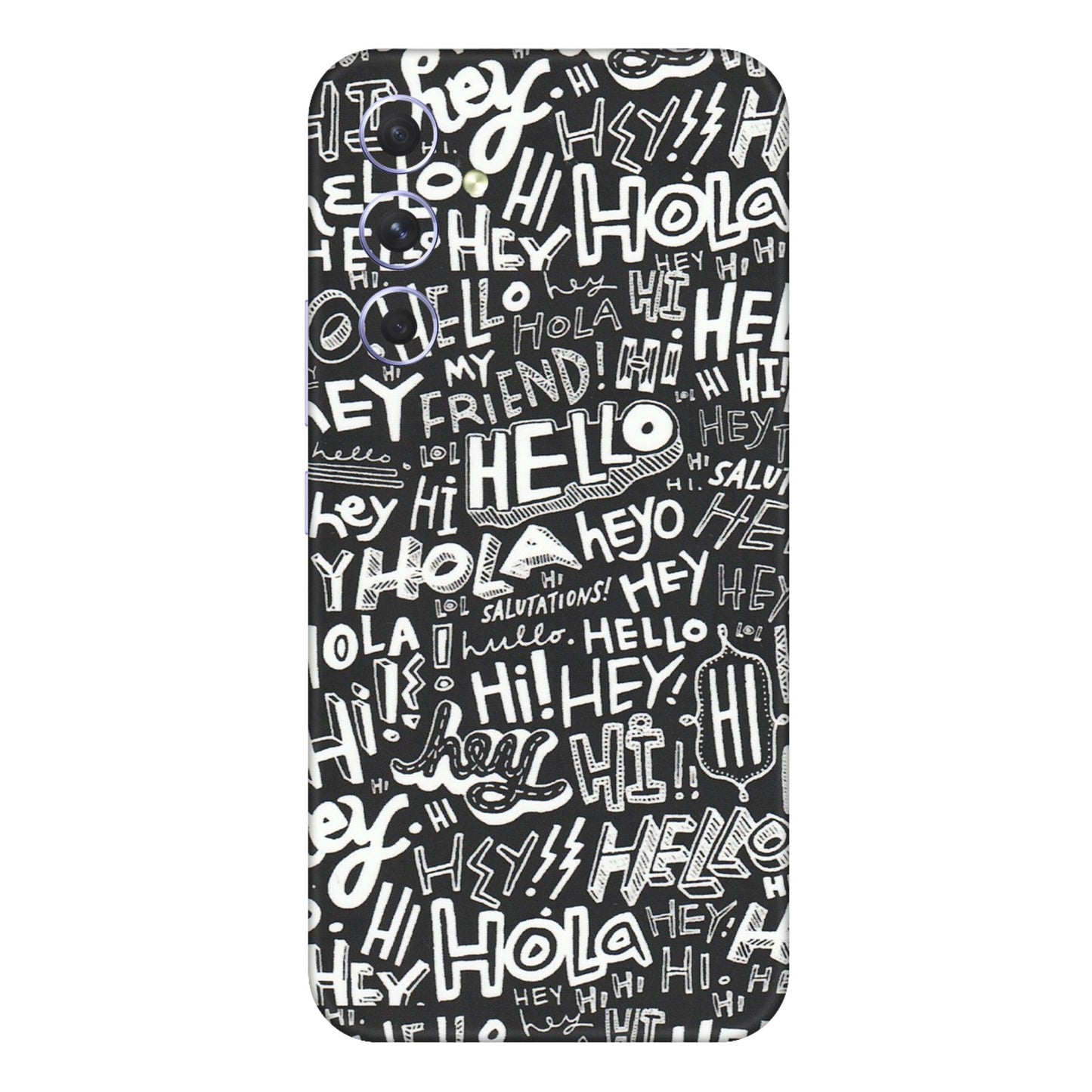 Samsung A/S Series Phone Skins (All Models) - Hi Hello Doodles - Matte Finish (M-25) Samsung Galaxy A54 (5G)