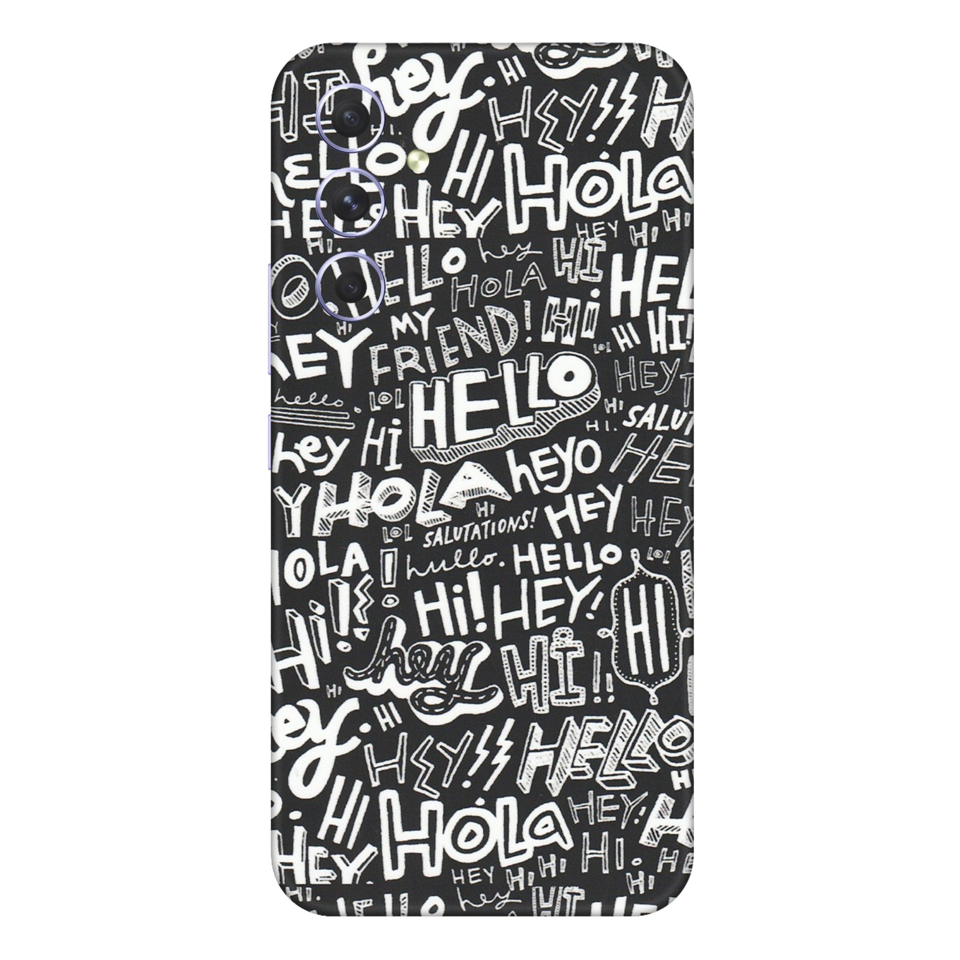 Samsung A/S Series Phone Skins (All Models) - Hi Hello Doodles - Matte Finish (M-25) Samsung Galaxy A54 (5G)