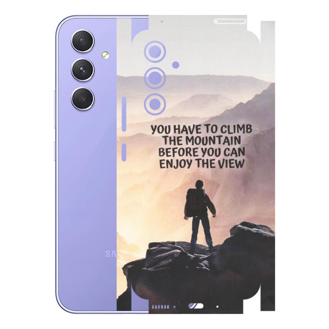 Samsung A/S Series Phone Skins (All Models) - Motivational Hiking Mountain - Matte Finish (M-28) Samsung Galaxy A54 (5G)