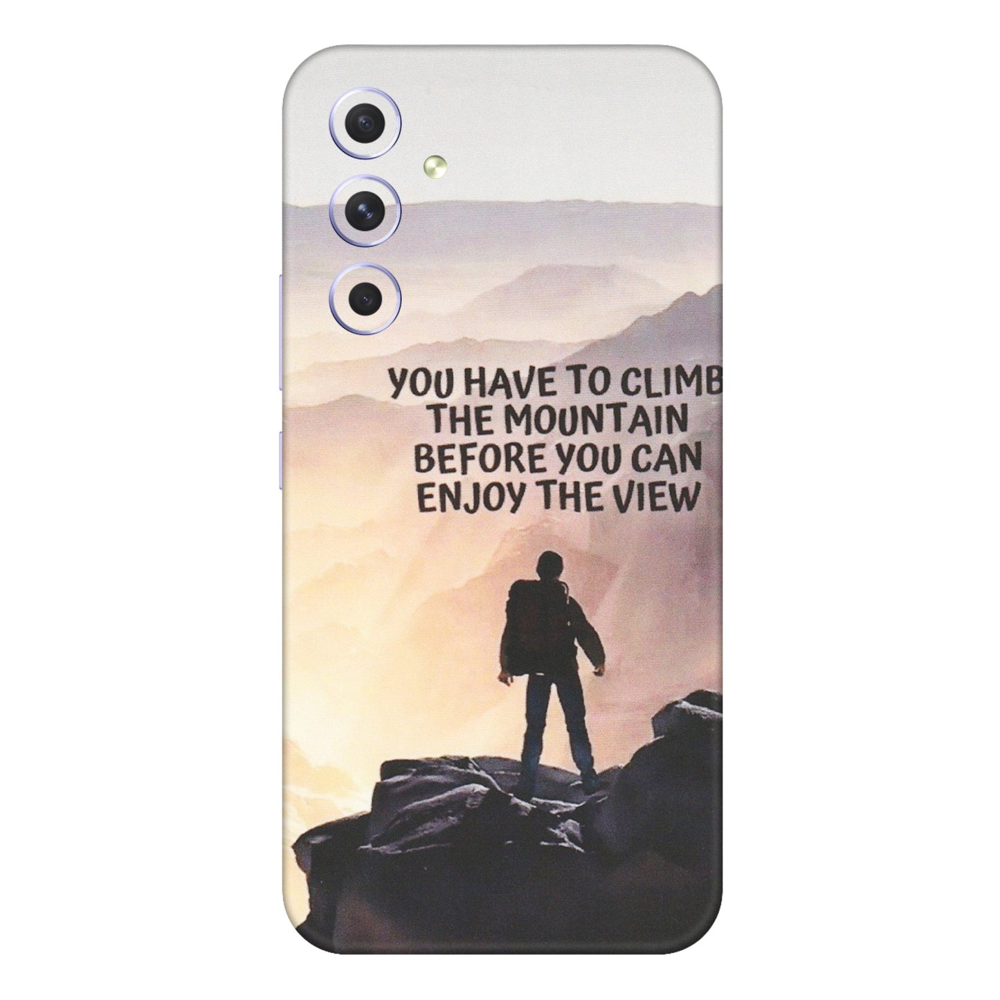 Samsung A/S Series Phone Skins (All Models) - Motivational Hiking Mountain - Matte Finish (M-28) Samsung Galaxy A54 (5G)