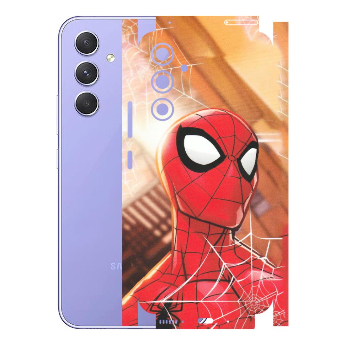 Samsung A/S Series Phone Skins (All Models) - Spiderman Face New - Matte Finish (M-41) Samsung Galaxy A54 (5G)