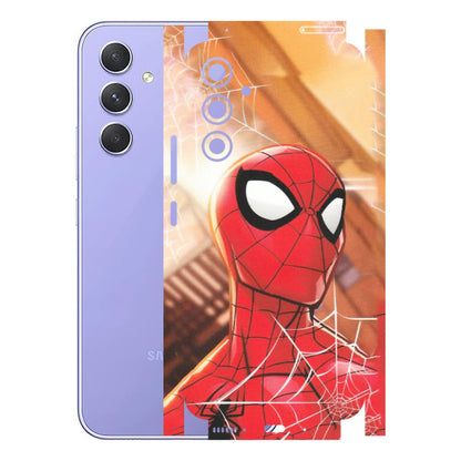 Samsung A/S Series Phone Skins (All Models) - Spiderman Face New - Matte Finish (M-41) Samsung Galaxy A54 (5G)