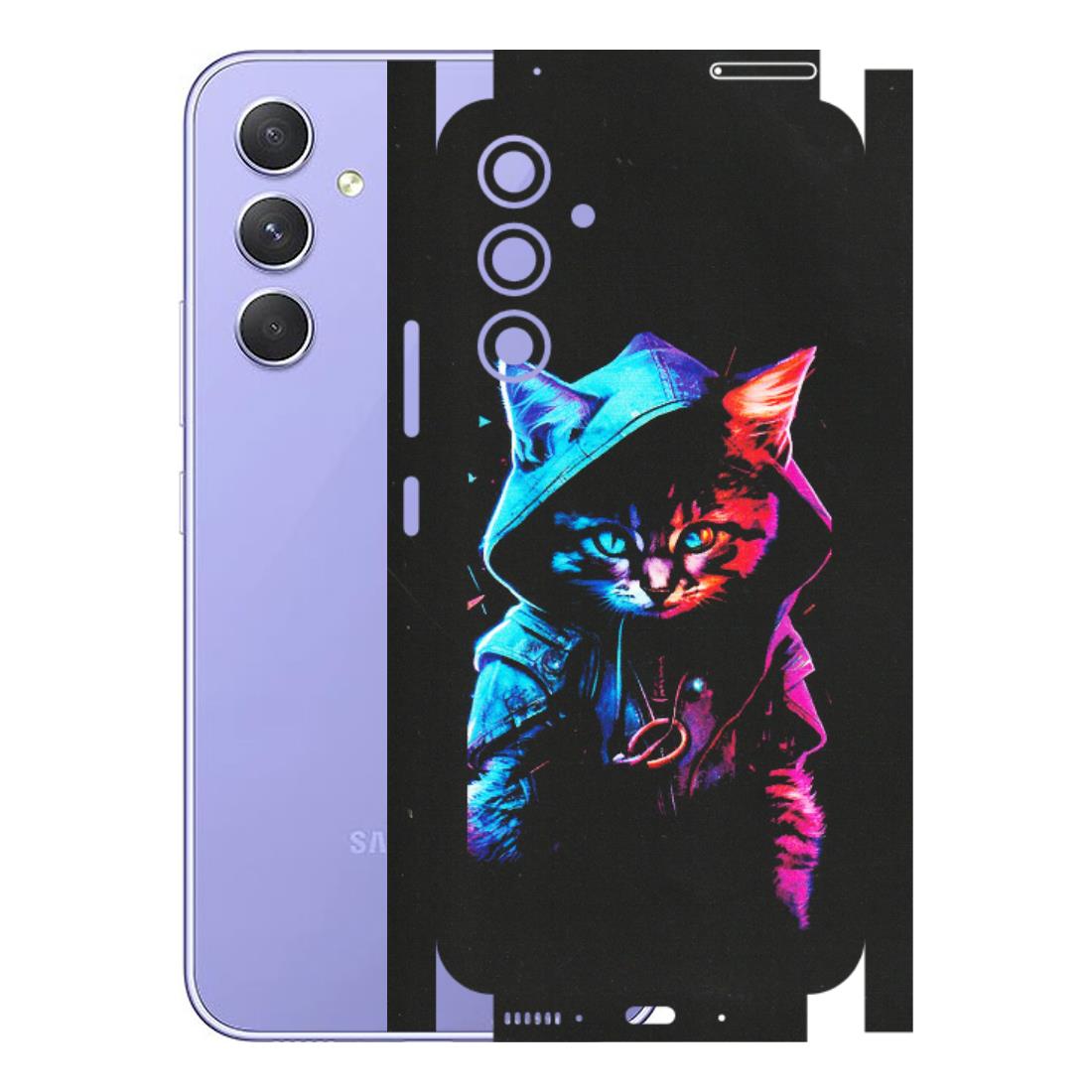 Samsung A/S Series Phone Skins (All Models) - Cyberpunk Cat - Matte Finish (M-45) Samsung Galaxy A54 (5G)