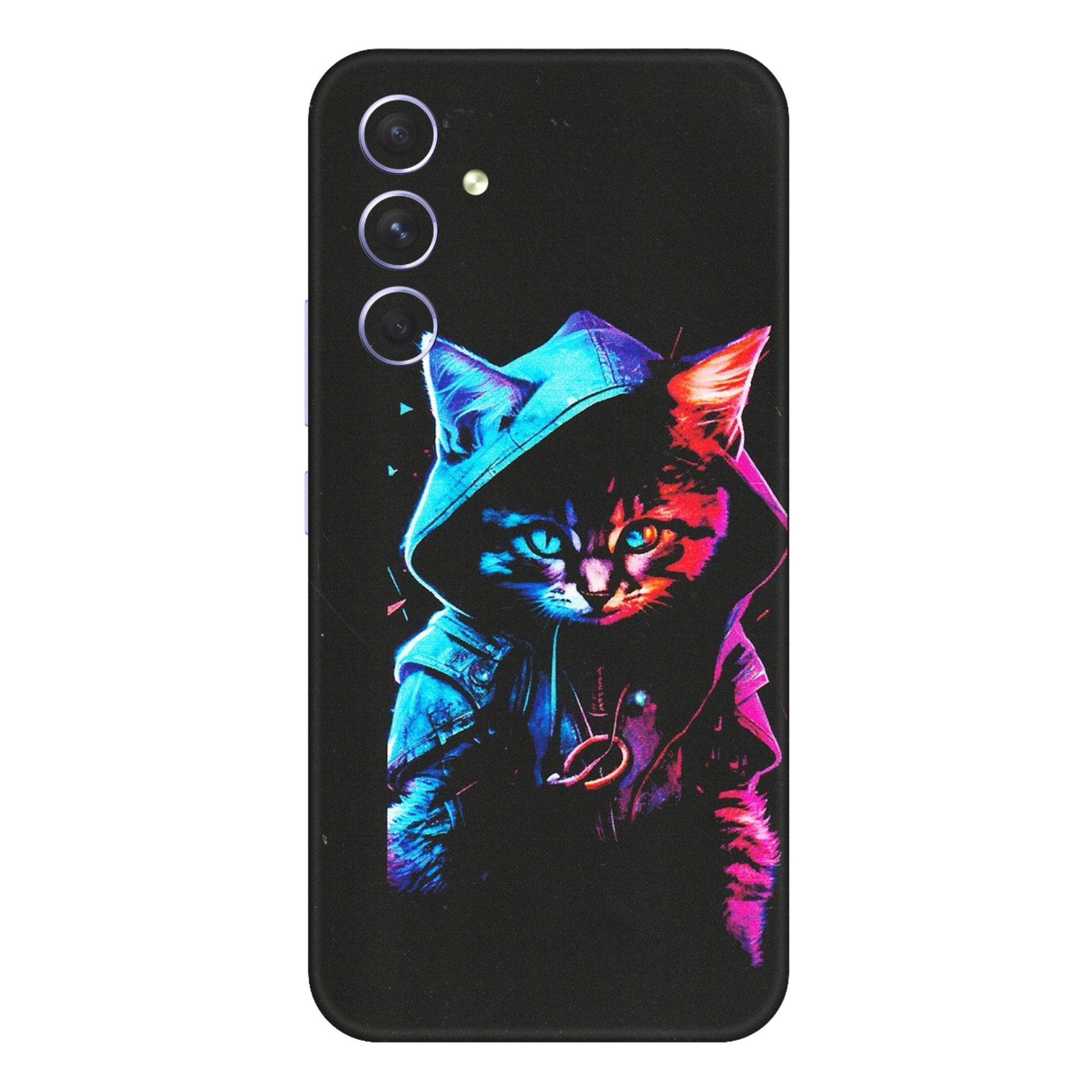 Samsung A/S Series Phone Skins (All Models) - Cyberpunk Cat - Matte Finish (M-45) Samsung Galaxy A54 (5G)