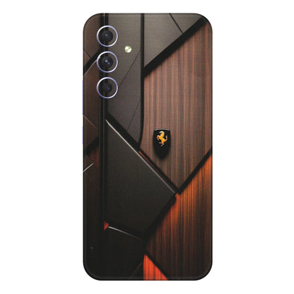Samsung A/S Series Phone Skins (All Models) - Lambo Beauty Wood Pattern Sober - Matte Finish (M-51) Samsung Galaxy A54 (5G)