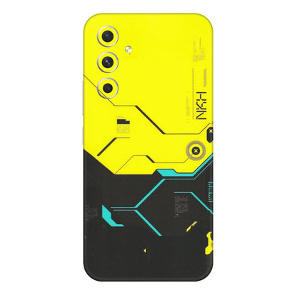 Samsung A/S Series Phone Skins (All Models) - Black Yellow Technica - Matte Finish (M-53) Samsung Galaxy A54 (5G)