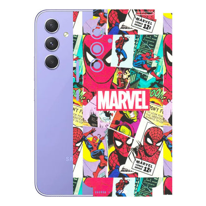 Samsung A/S Series Phone Skins (All Models) - Marvel Comic Spiderman Grafitti - Matte Finish (M-72) Samsung Galaxy A54 (5G)