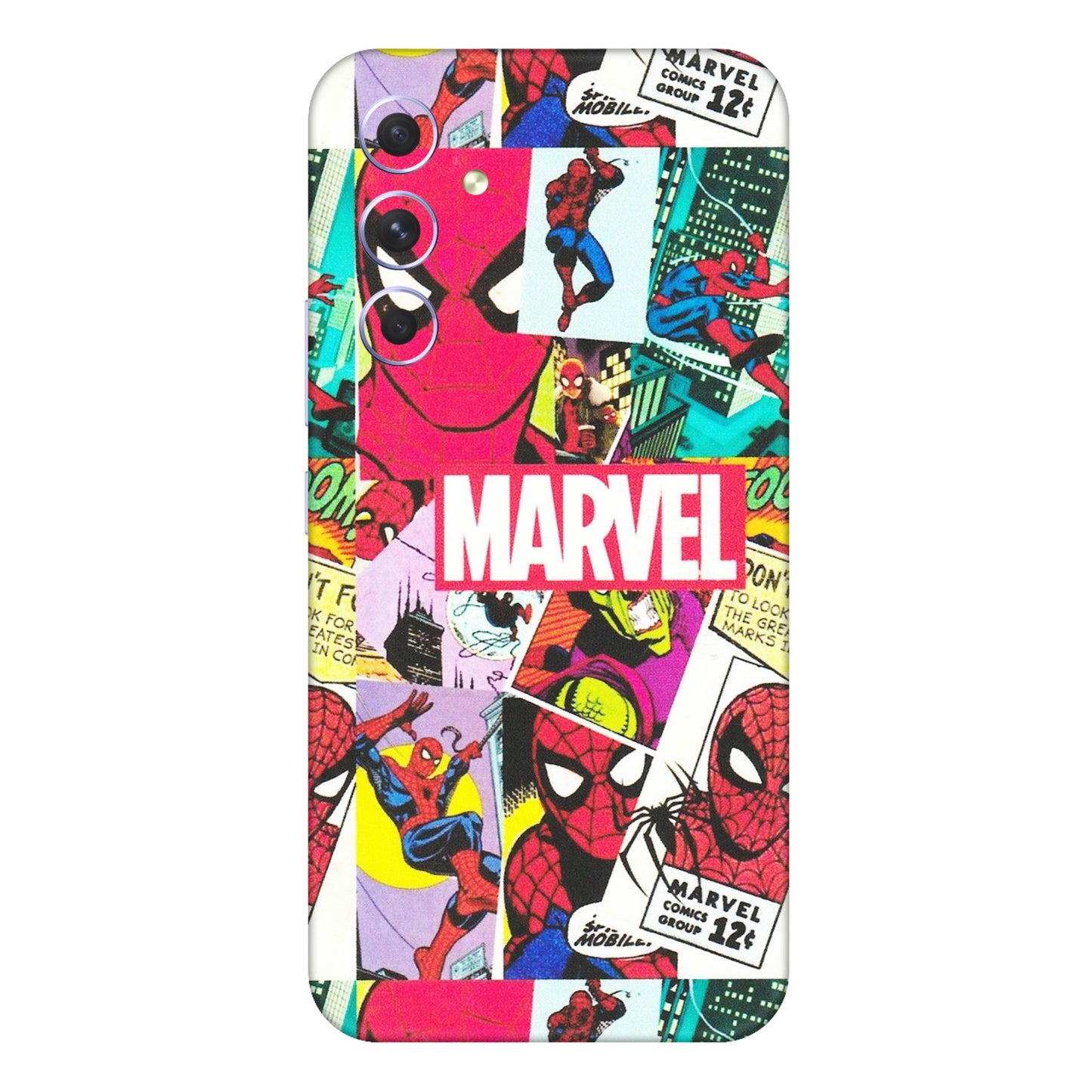 Samsung A/S Series Phone Skins (All Models) - Marvel Comic Spiderman Grafitti - Matte Finish (M-72) Samsung Galaxy A54 (5G)