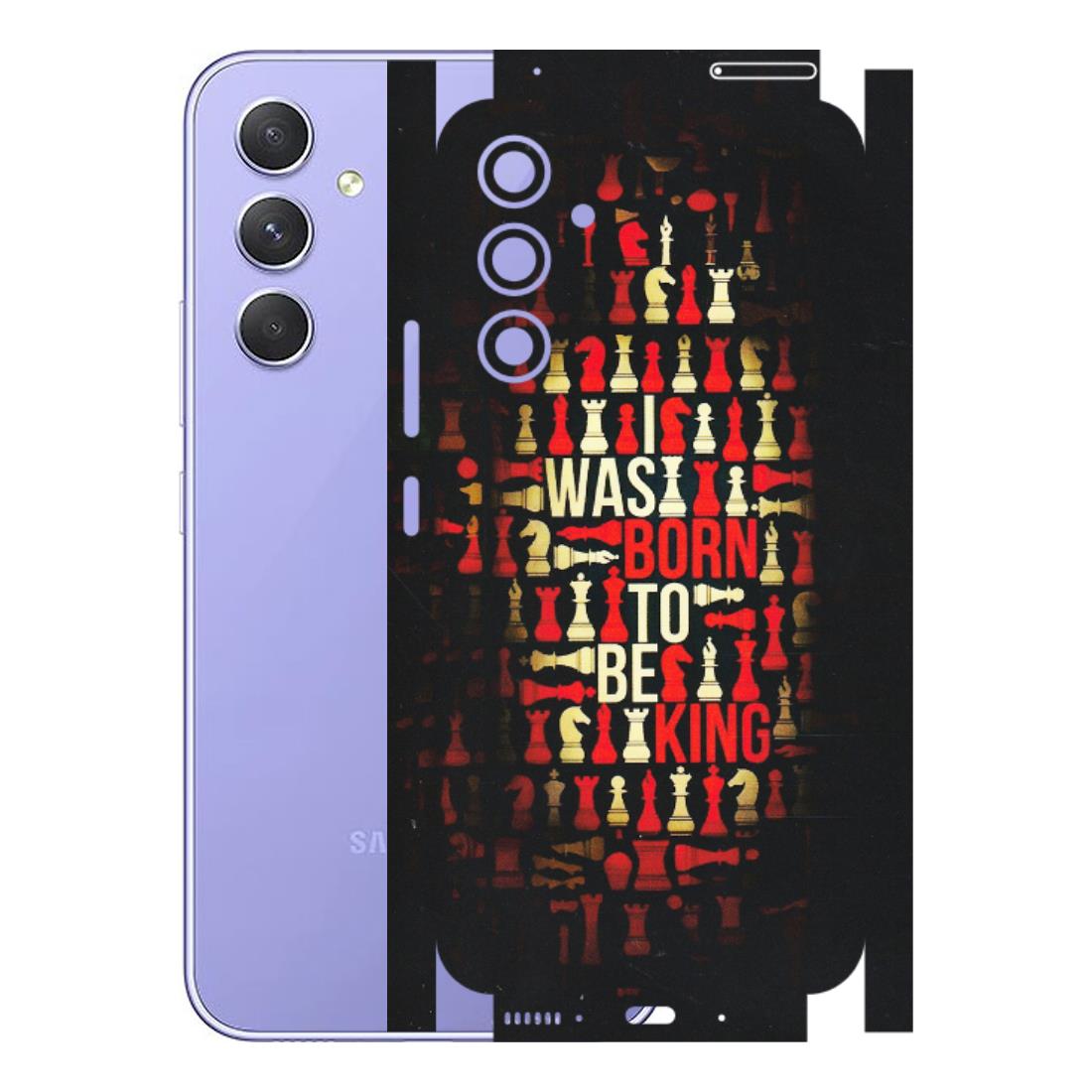 Samsung A/S Series Phone Skins (All Models) - Born To Be King - Matte Finish (M-73) Samsung Galaxy A54 (5G)