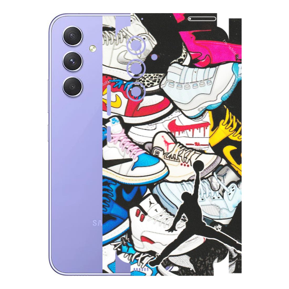 Samsung A/S Series Phone Skins (All Models) - Jordan Sneakers Fan - Matte Finish (M-80) Samsung Galaxy A54 (5G)