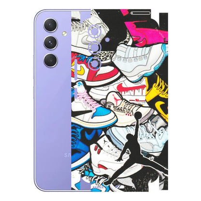 Samsung A/S Series Phone Skins (All Models) - Jordan Sneakers Fan - Matte Finish (M-80) Samsung Galaxy A54 (5G)