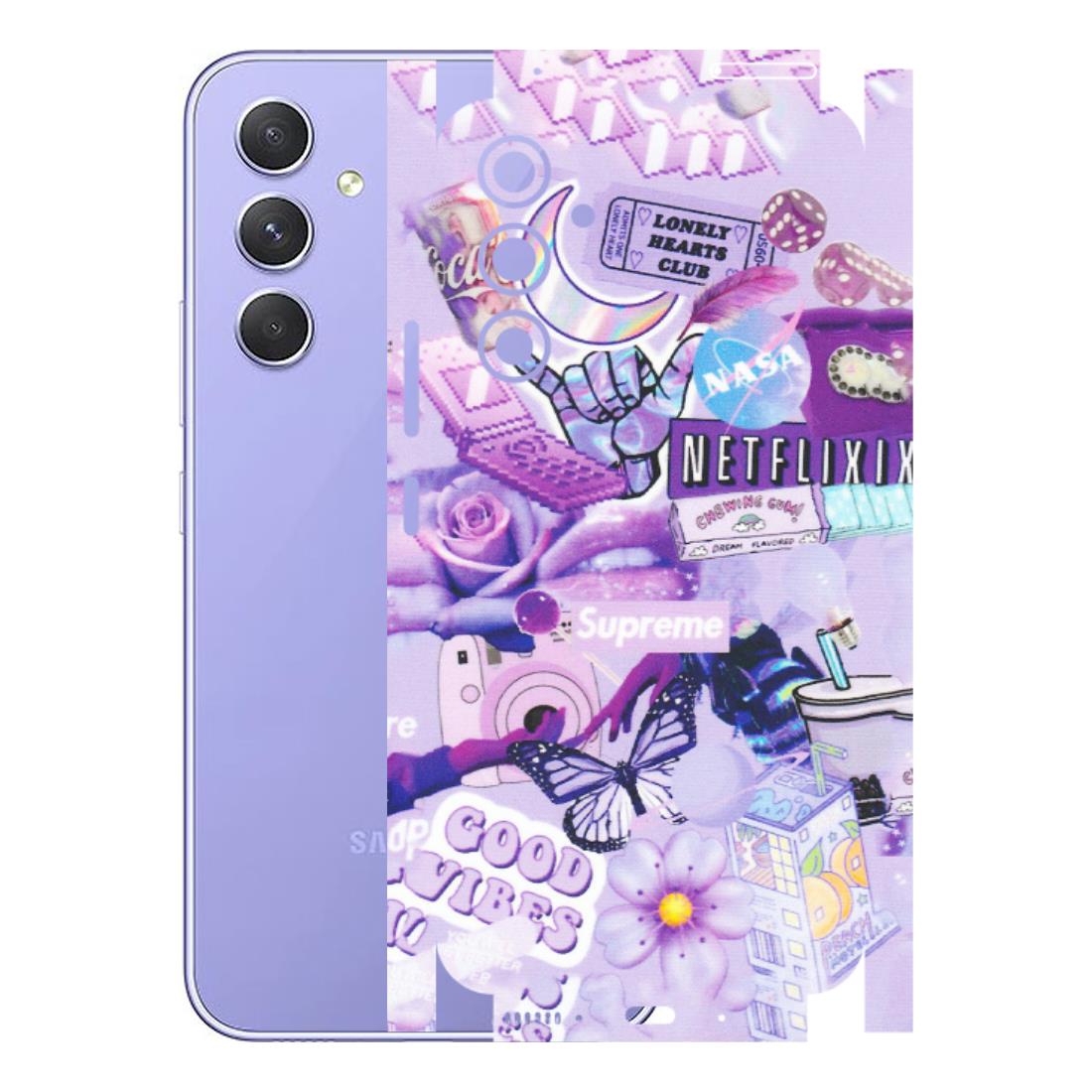 Samsung A/S Series Phone Skins (All Models) - Supreme Purple Magic - Matte Finish (M-88) Samsung Galaxy A54 (5G)