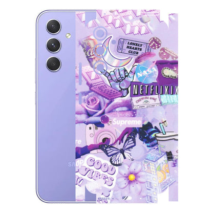 Samsung A/S Series Phone Skins (All Models) - Supreme Purple Magic - Matte Finish (M-88) Samsung Galaxy A54 (5G)