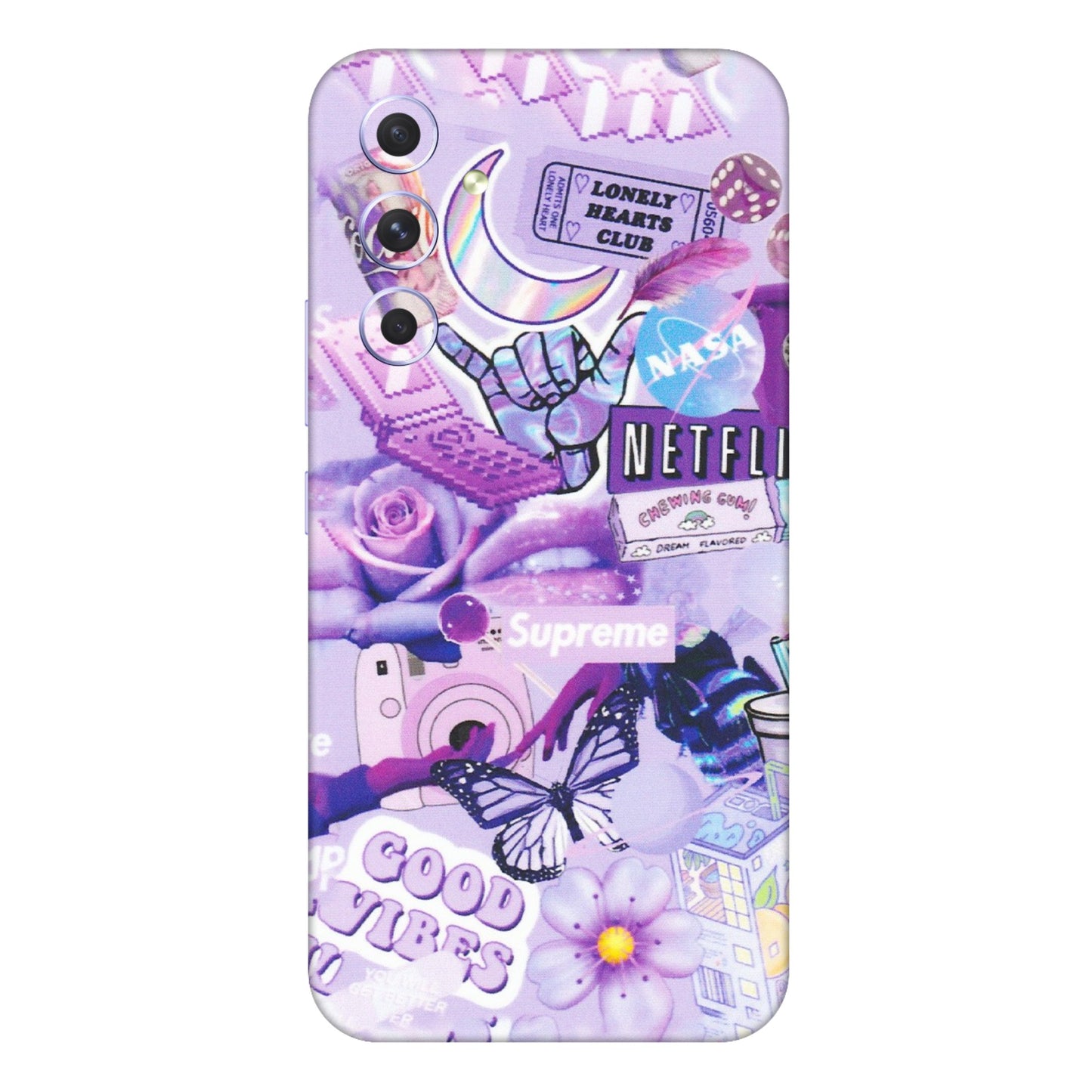 Samsung A/S Series Phone Skins (All Models) - Supreme Purple Magic - Matte Finish (M-88) Samsung Galaxy A54 (5G)
