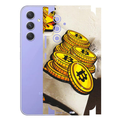 Samsung A/S Series Phone Skins (All Models) - Billionaire Bitcoin Collection - Matte Finish (M-92) Samsung Galaxy A54 (5G)