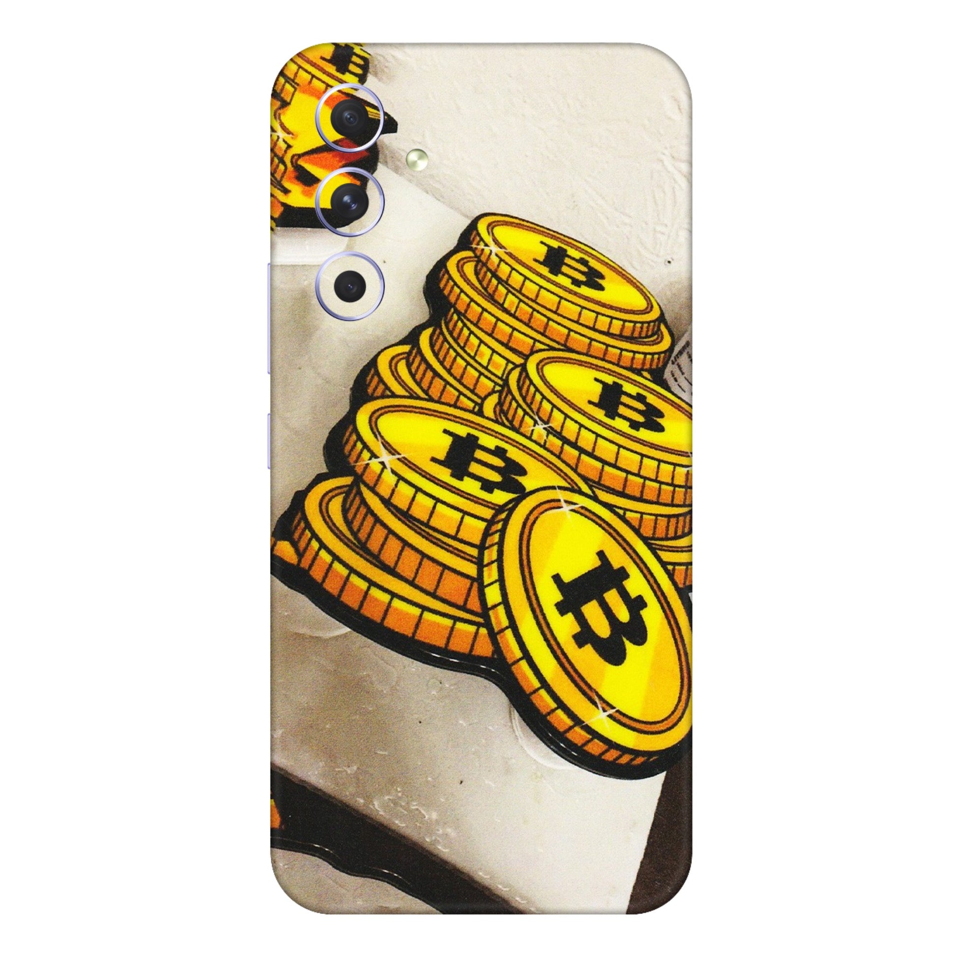 Samsung A/S Series Phone Skins (All Models) - Billionaire Bitcoin Collection - Matte Finish (M-92) Samsung Galaxy A54 (5G)