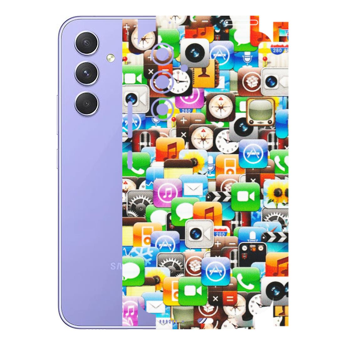 Samsung A/S Series Phone Skins (All Models) - All Apple Icons - Matte Finish (M-93) Samsung Galaxy A54 (5G)