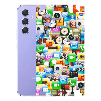 Samsung A/S Series Phone Skins (All Models) - All Apple Icons - Matte Finish (M-93) Samsung Galaxy A54 (5G)