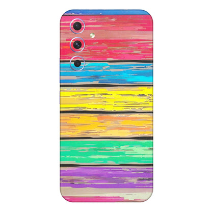 Samsung A/S Series Phone Skins (All Models) - Multi Colour Wooden Wall - Matte Finish (M-96) Samsung Galaxy A54 (5G)